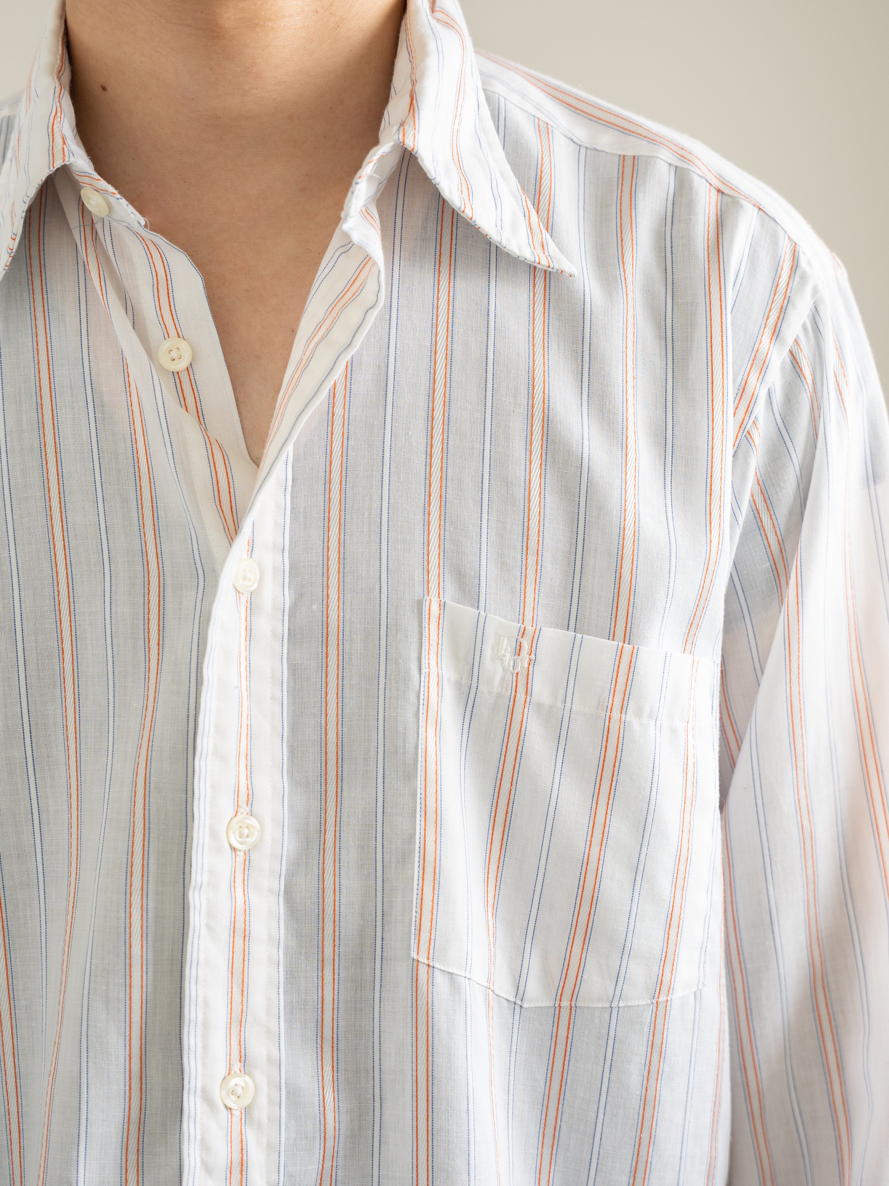 "Christian Dior" 80s Stripe Shirt