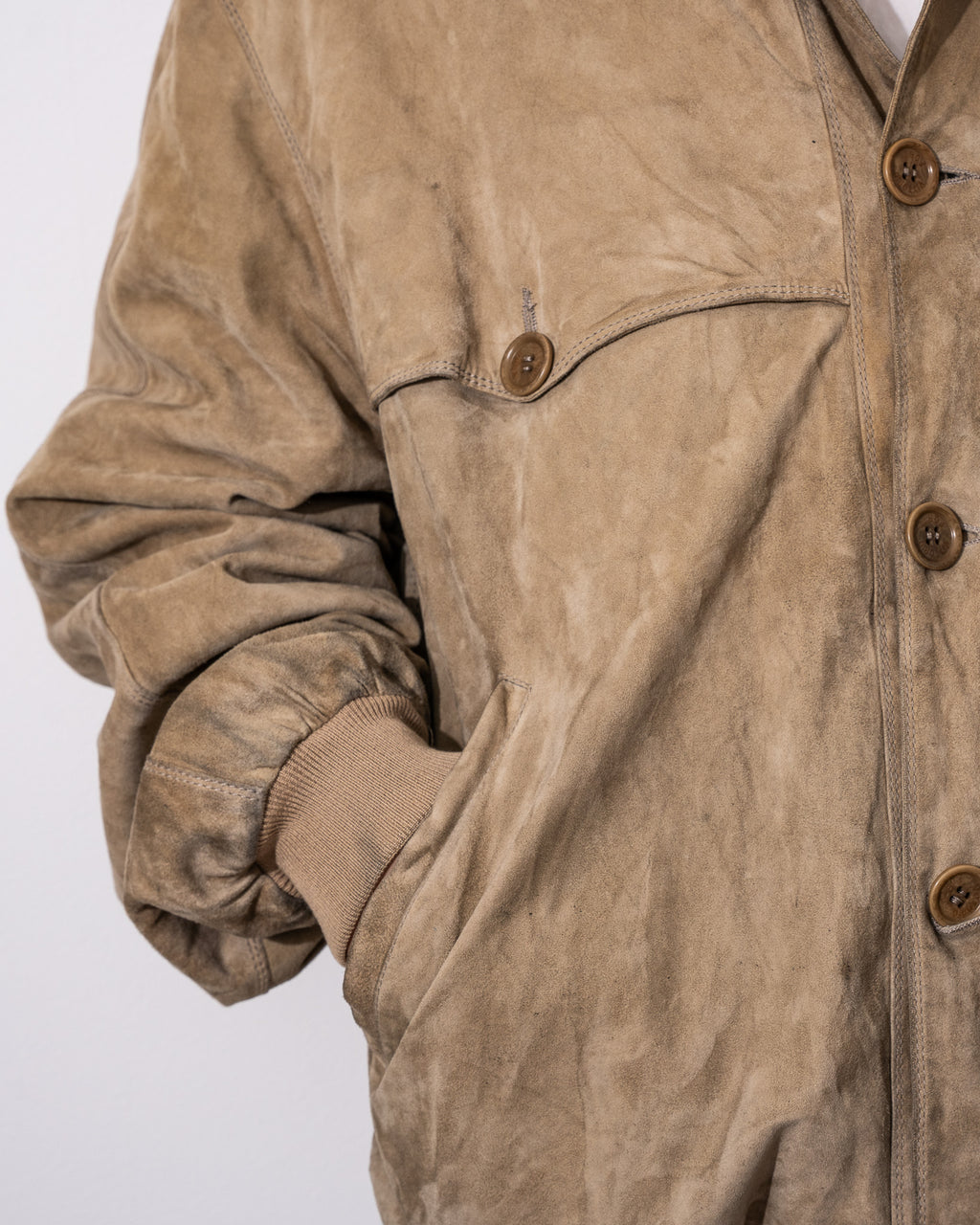 "Italian Vintage" Polyester Suede Jacket