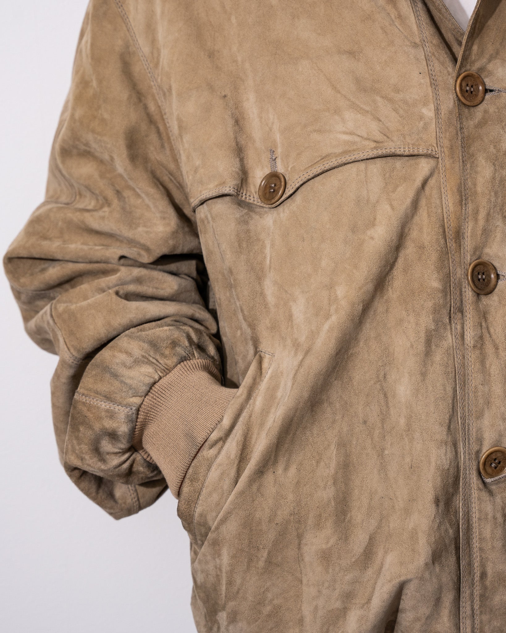 "Italian Vintage" Polyester Suede Jacket