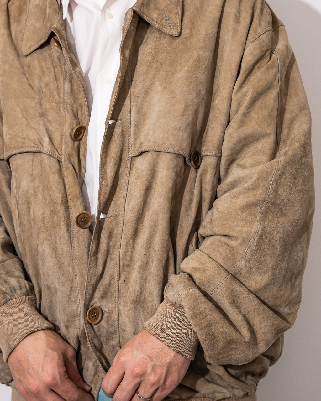 "Italian Vintage" Polyester Suede Jacket