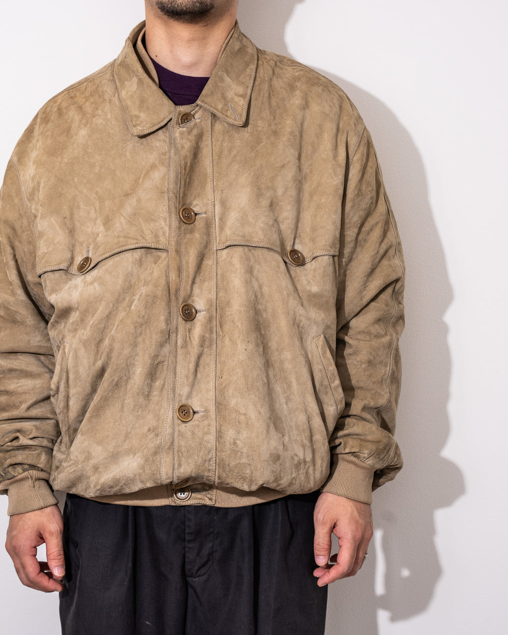 "Italian Vintage" Polyester Suede Jacket