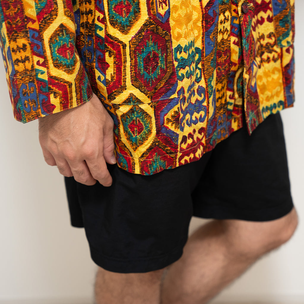 ”KENZO" 80~90s Ethnic Print Shirt