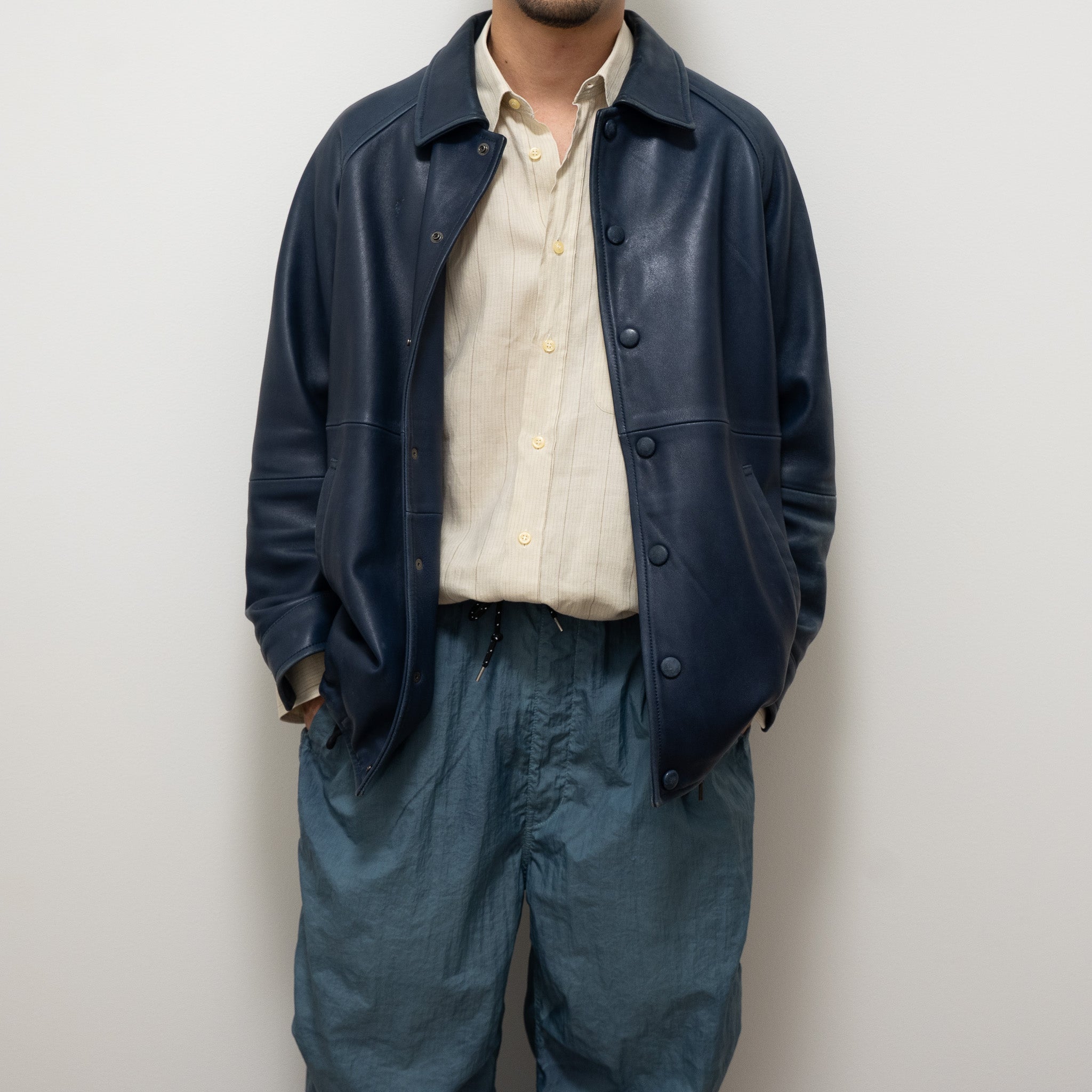 "GIVENCHY" Linen Stripe Long-sleeve Shirt