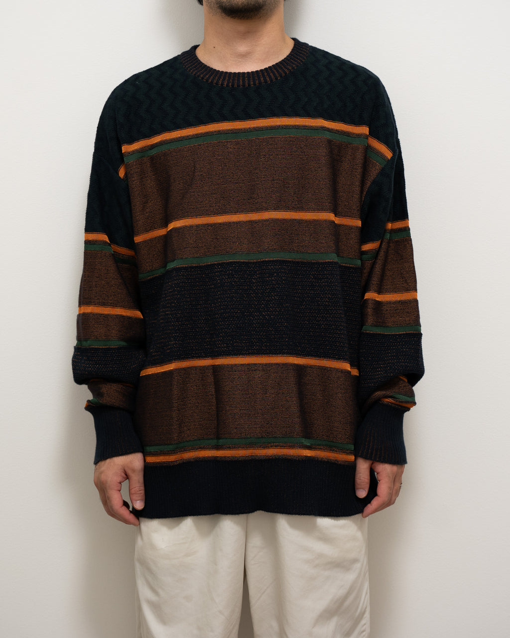 "COGNOMEN" THREE-TONE knit