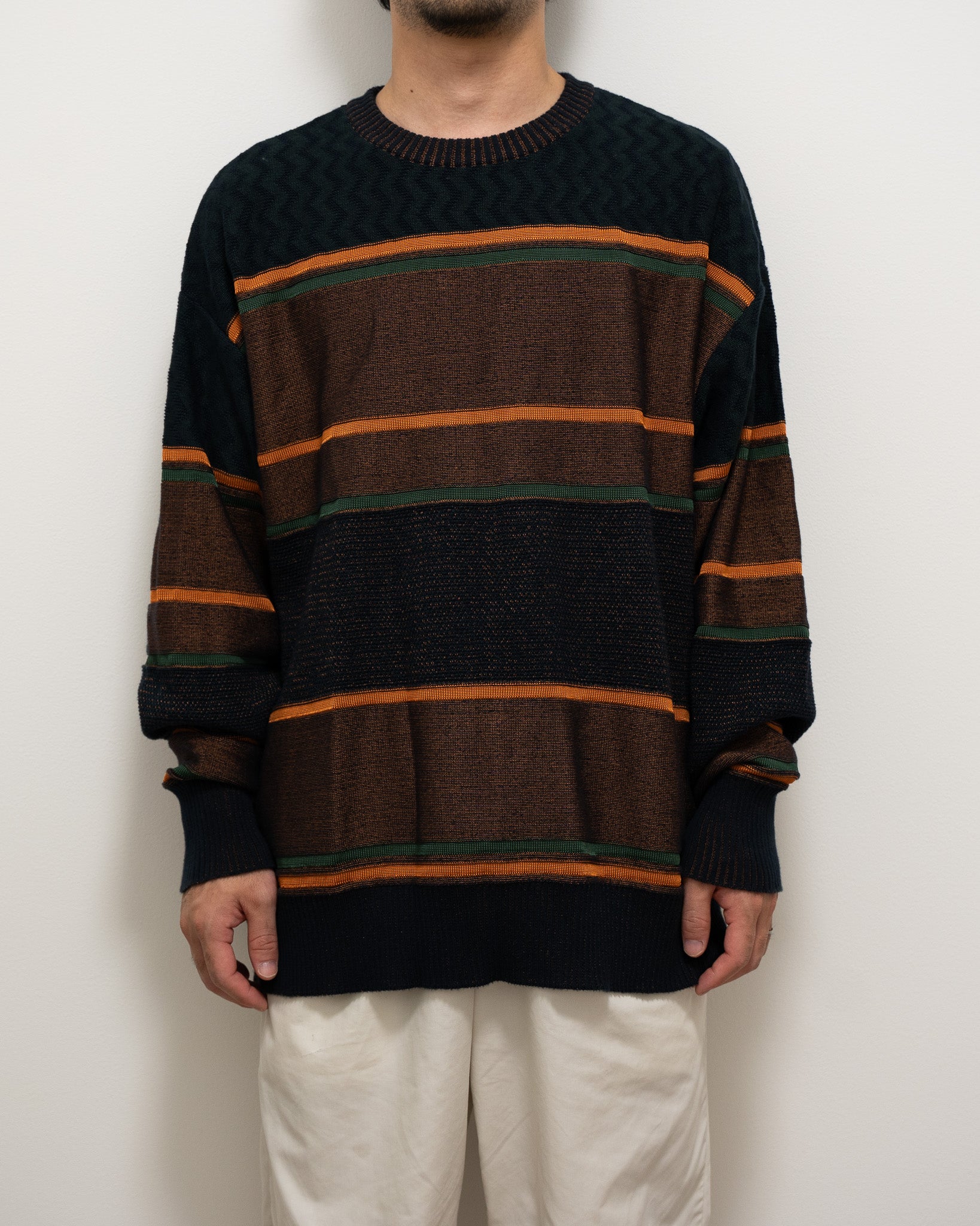 "COGNOMEN" THREE-TONE knit