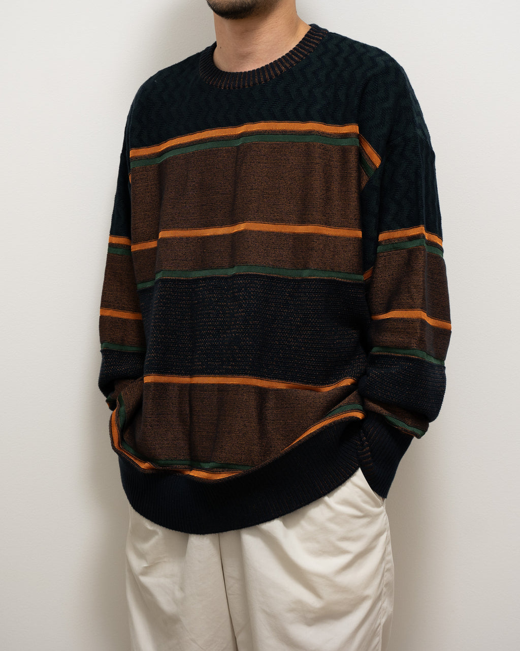 "COGNOMEN" THREE-TONE knit