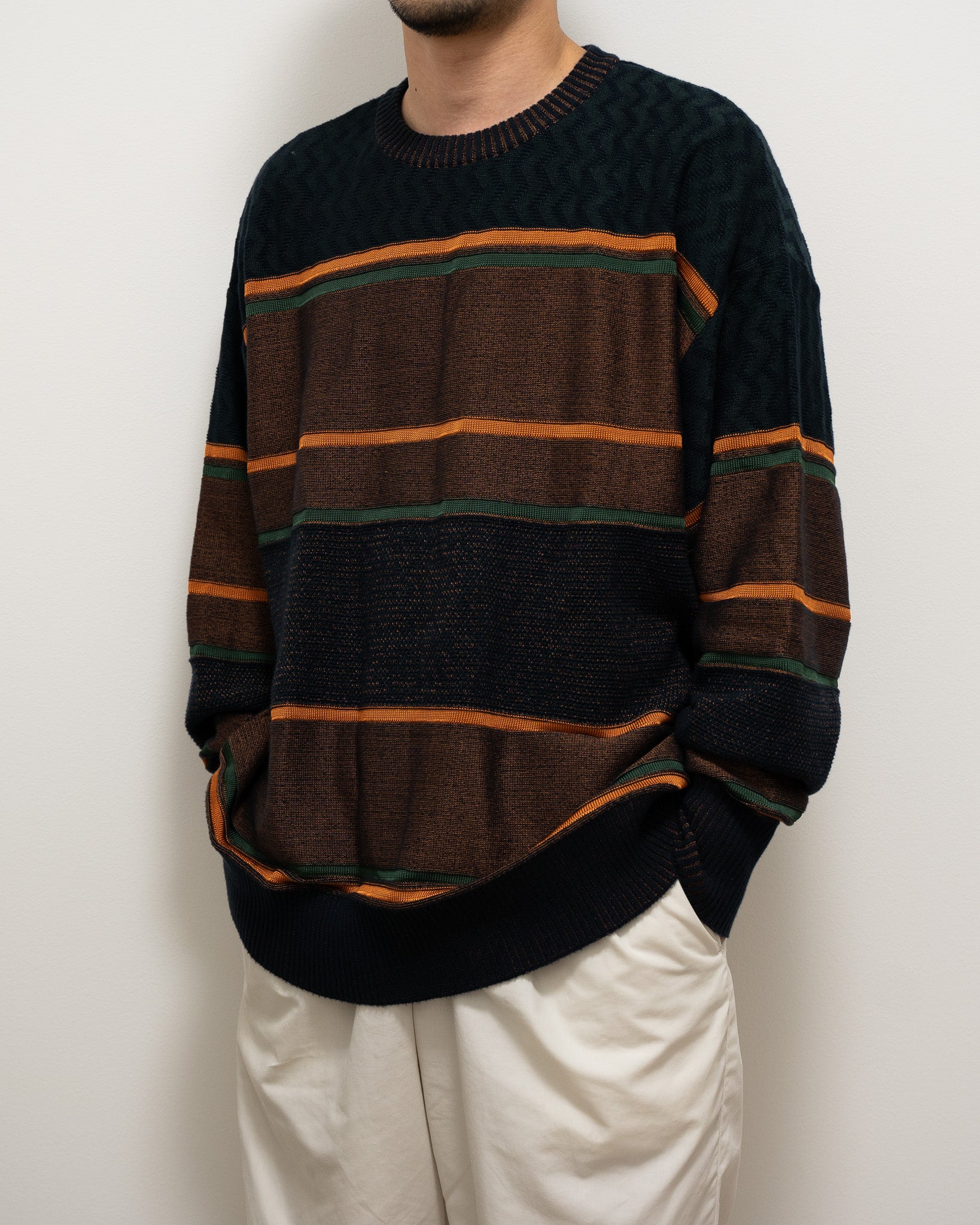 "COGNOMEN" THREE-TONE knit