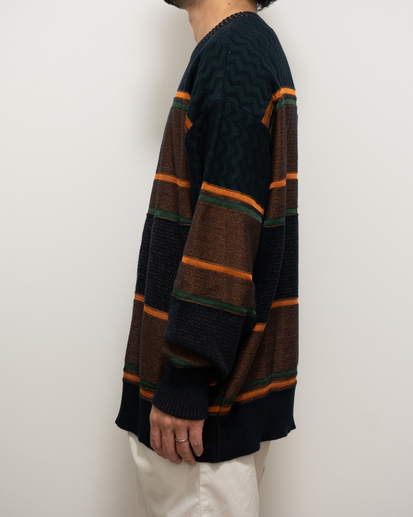 "COGNOMEN" THREE-TONE knit