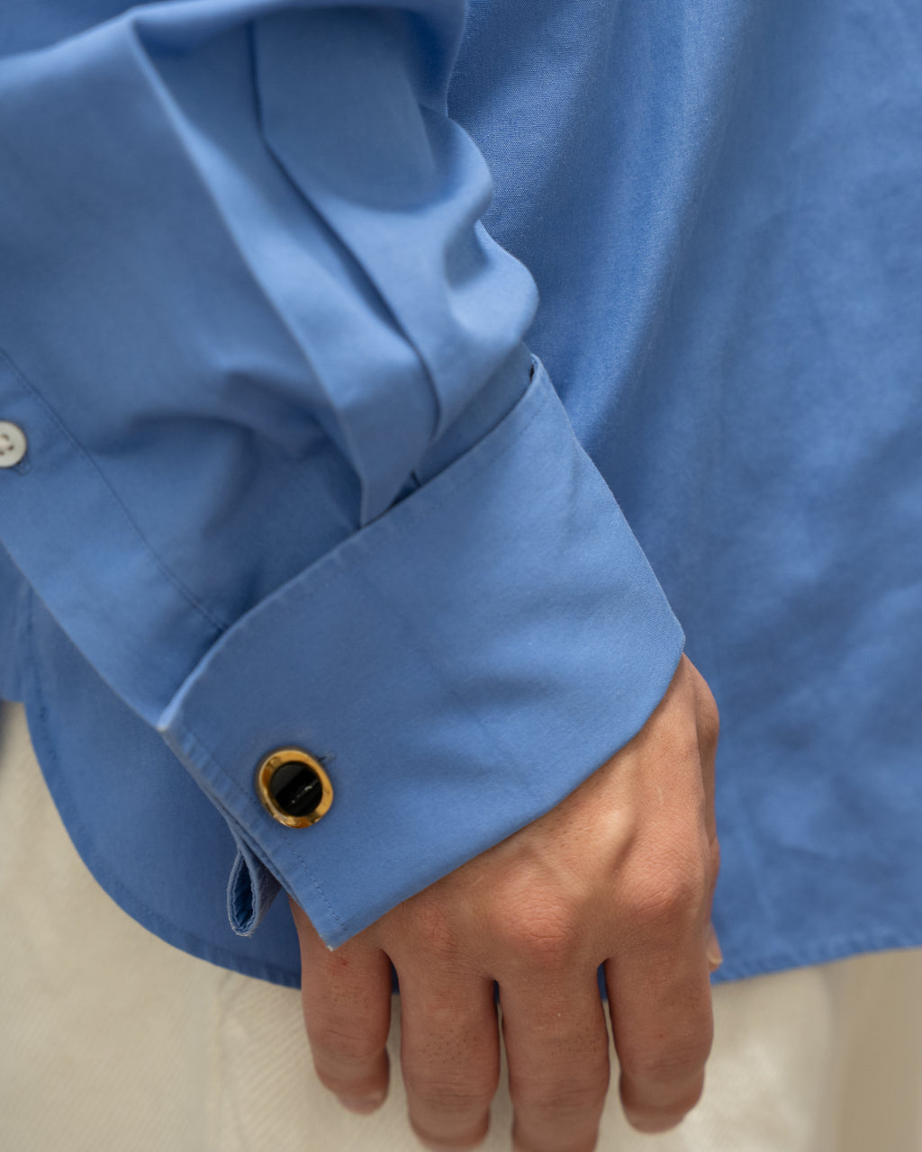 "YVES SAINT LAURENT" 90-00S French Cuff Shirt