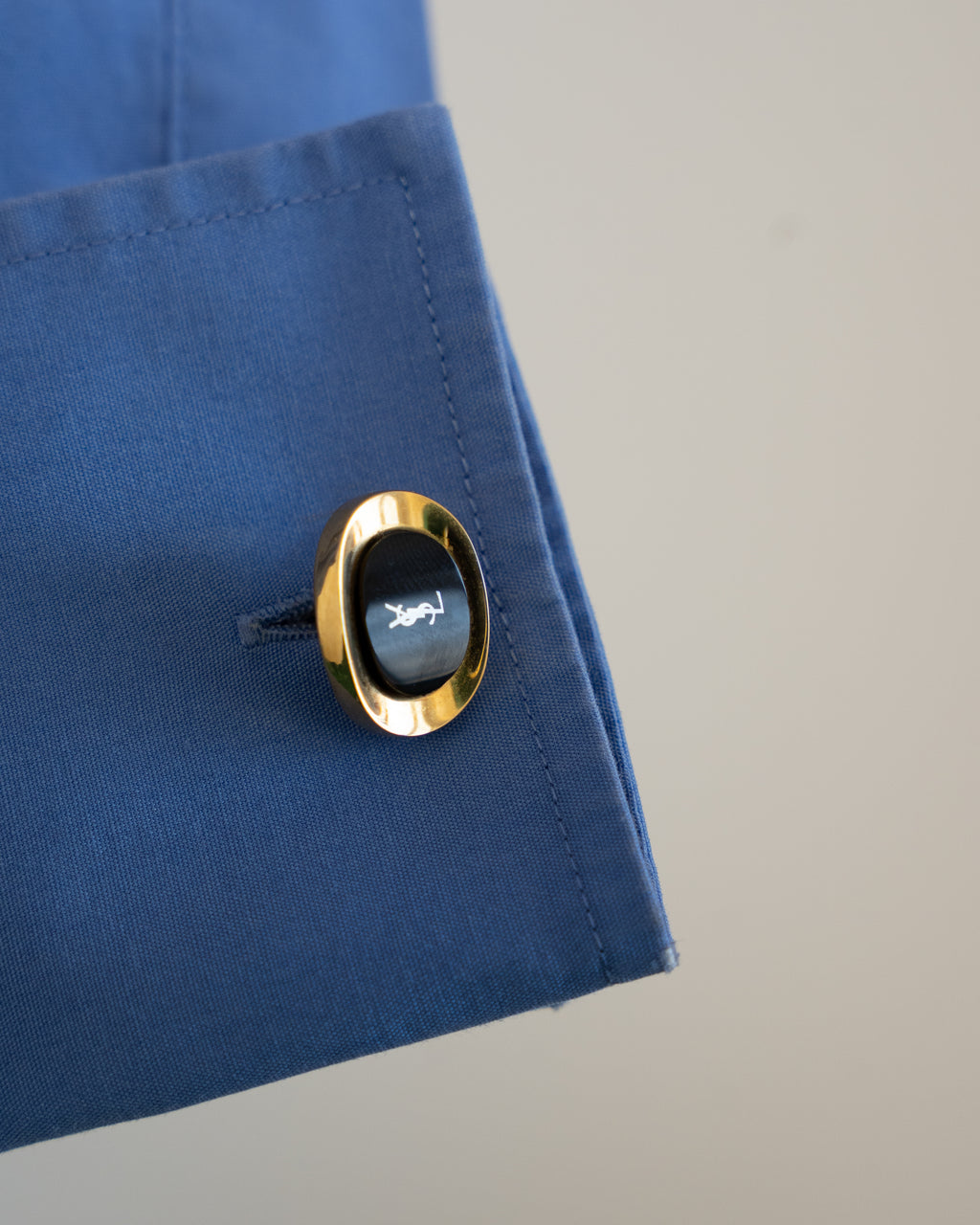 "YVES SAINT LAURENT" 90-00S French Cuff Shirt