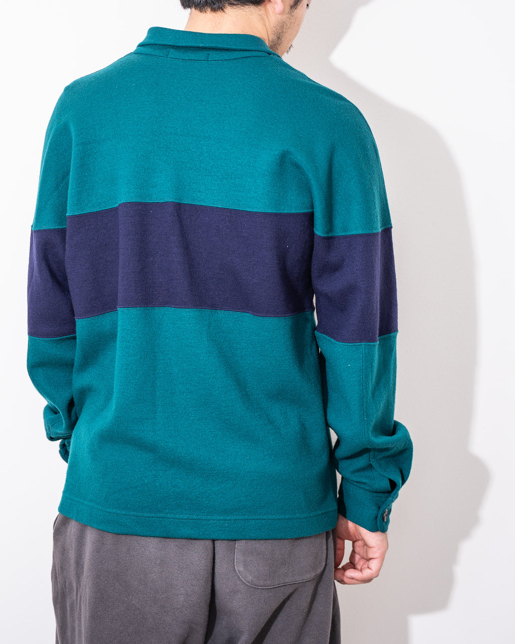 "ISSEY MIYAKE” 90'S bicolor Polo Shirt