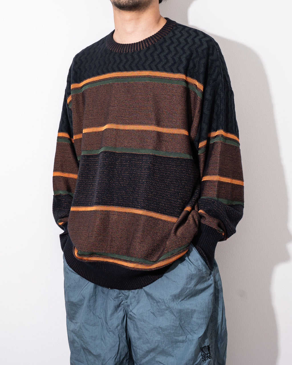 "COGNOMEN" THREE-TONE knit