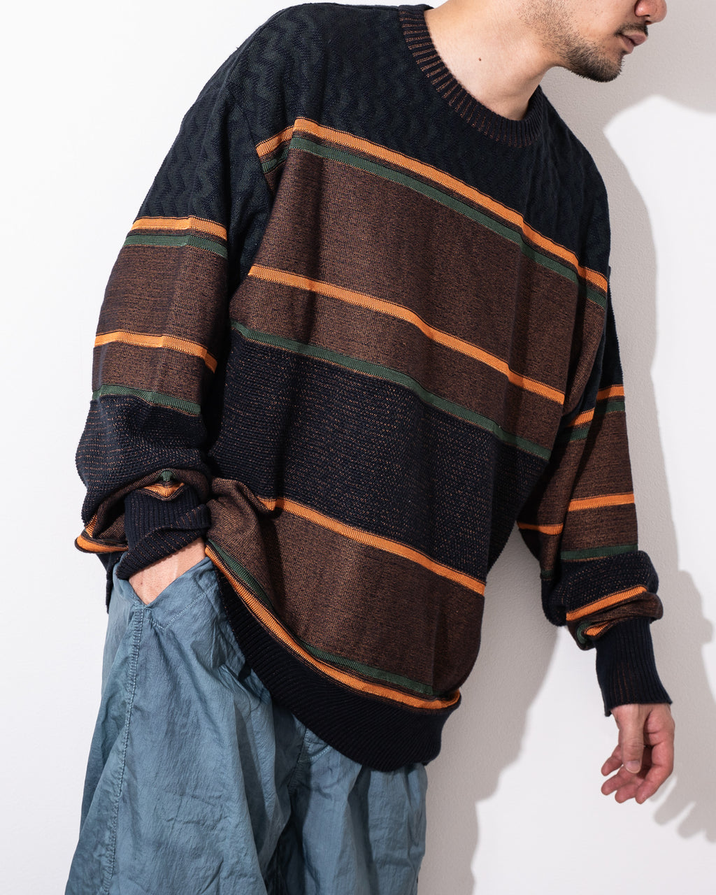 "COGNOMEN" THREE-TONE knit