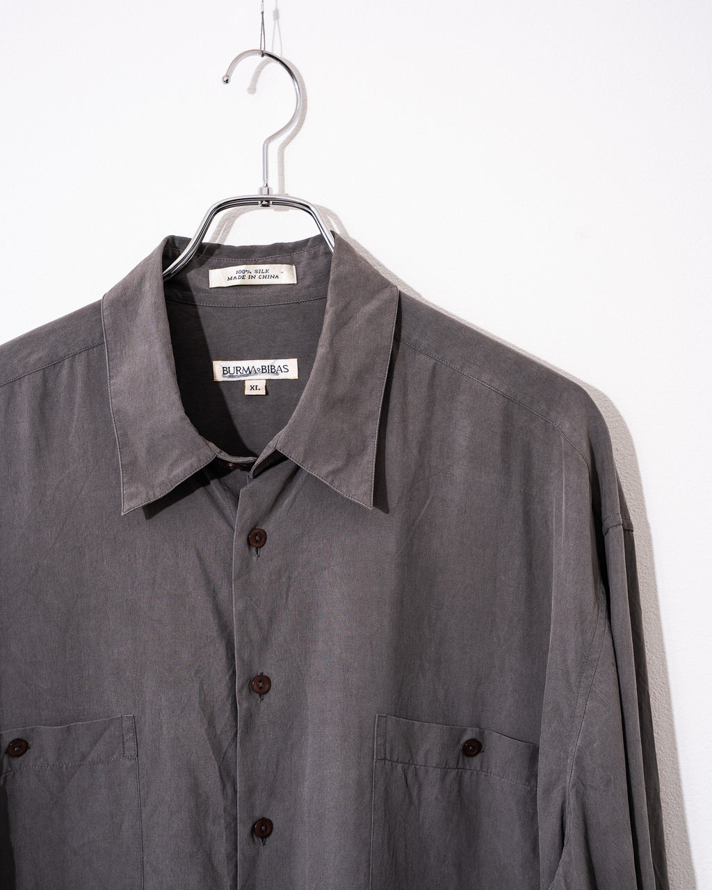 "Vintage" 90's silk long-sleeve shirt