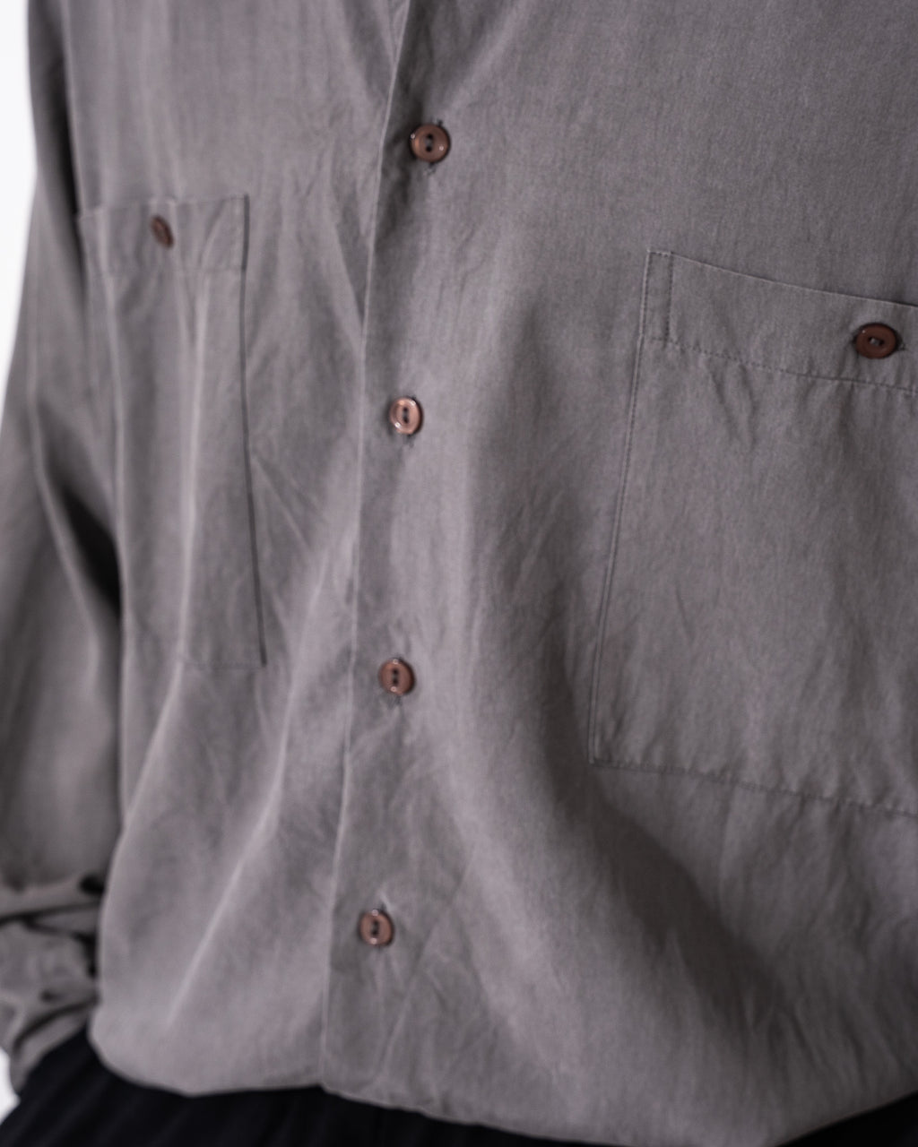 "Vintage" 90's silk long-sleeve shirt