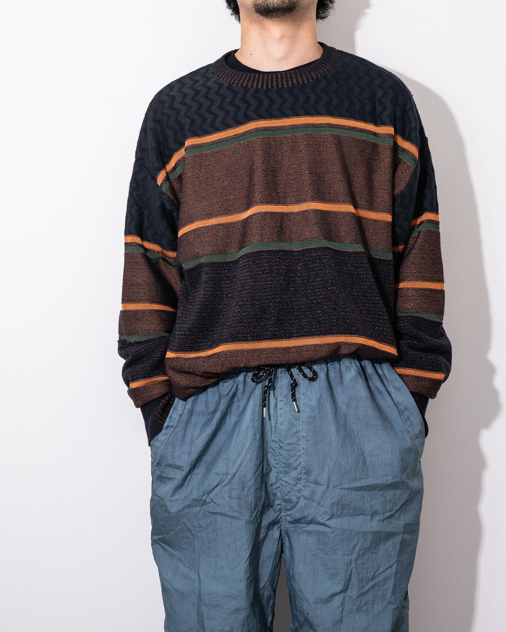 "COGNOMEN" THREE-TONE knit