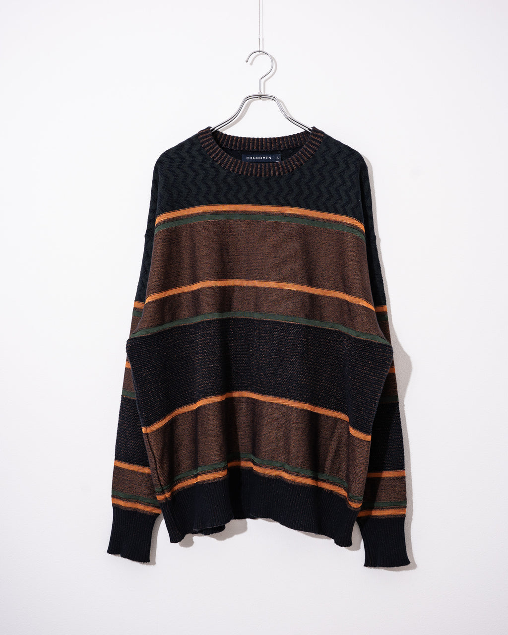 "COGNOMEN" THREE-TONE knit