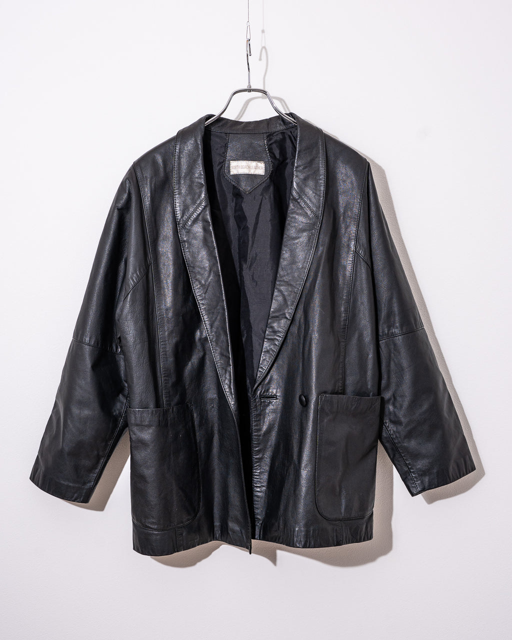 "NORTH BEACH LEATHER" double Leather Jacket