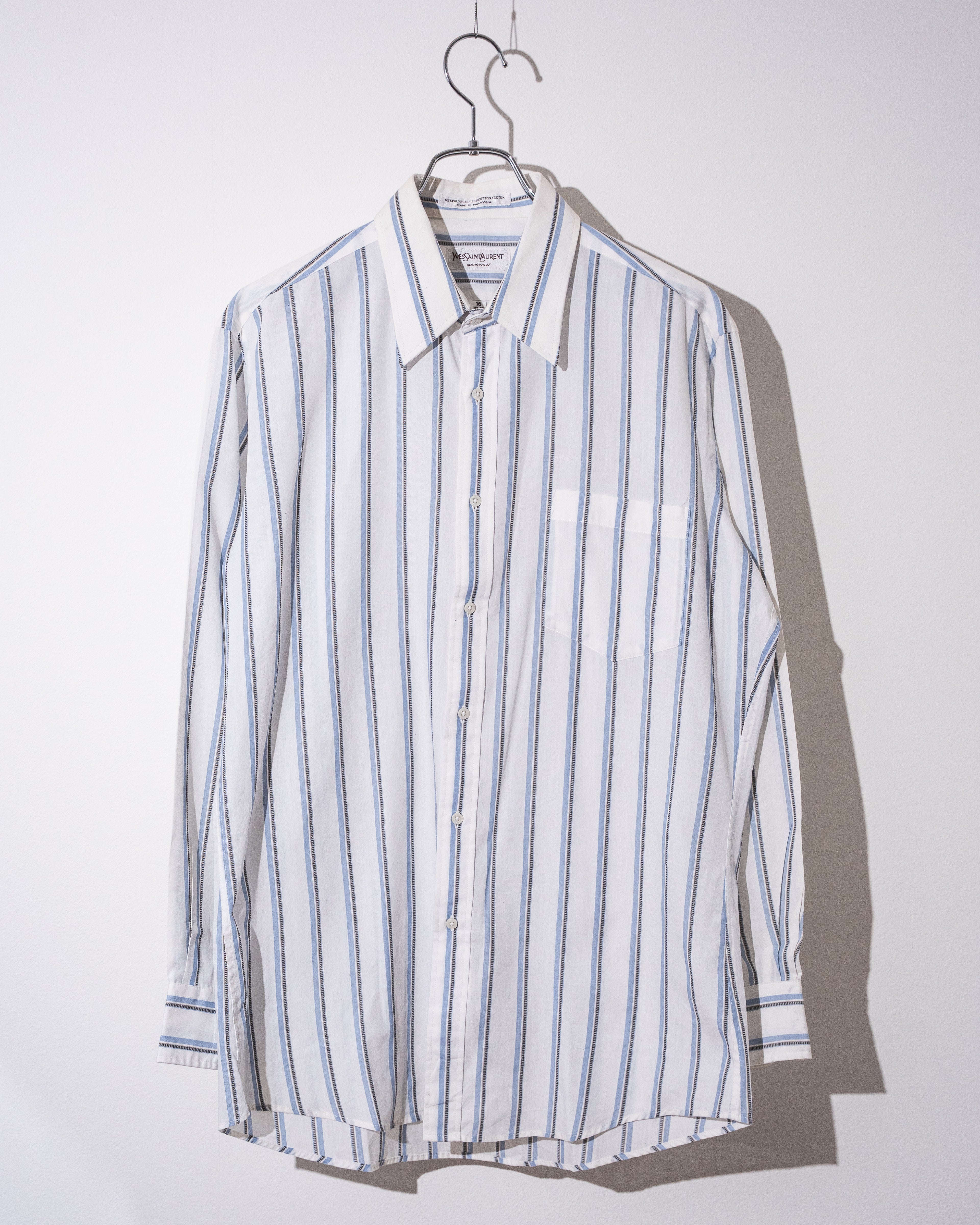 "YVES SAINT LAURENT" 90's Stripe Shirt
