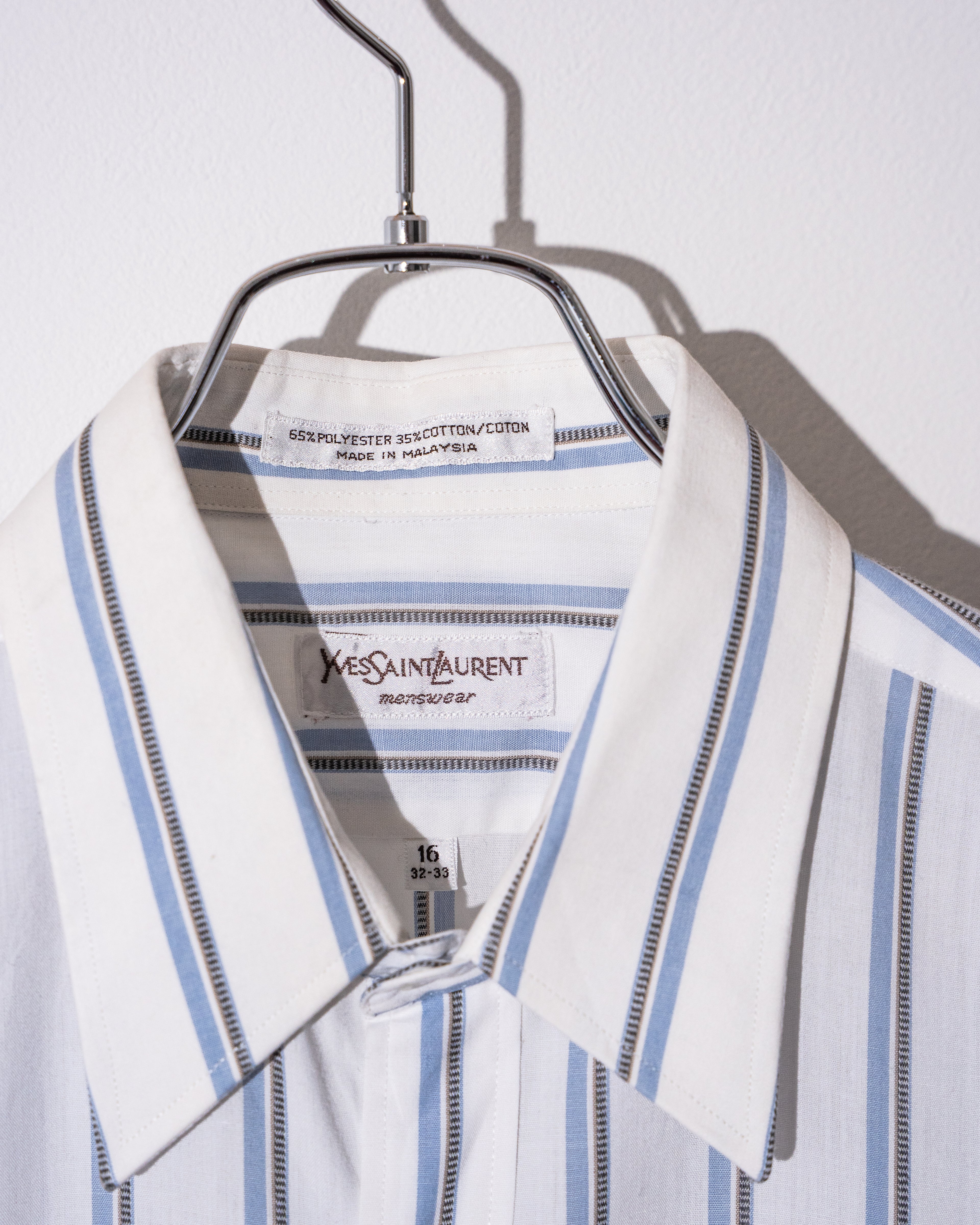 "YVES SAINT LAURENT" 90's Stripe Shirt