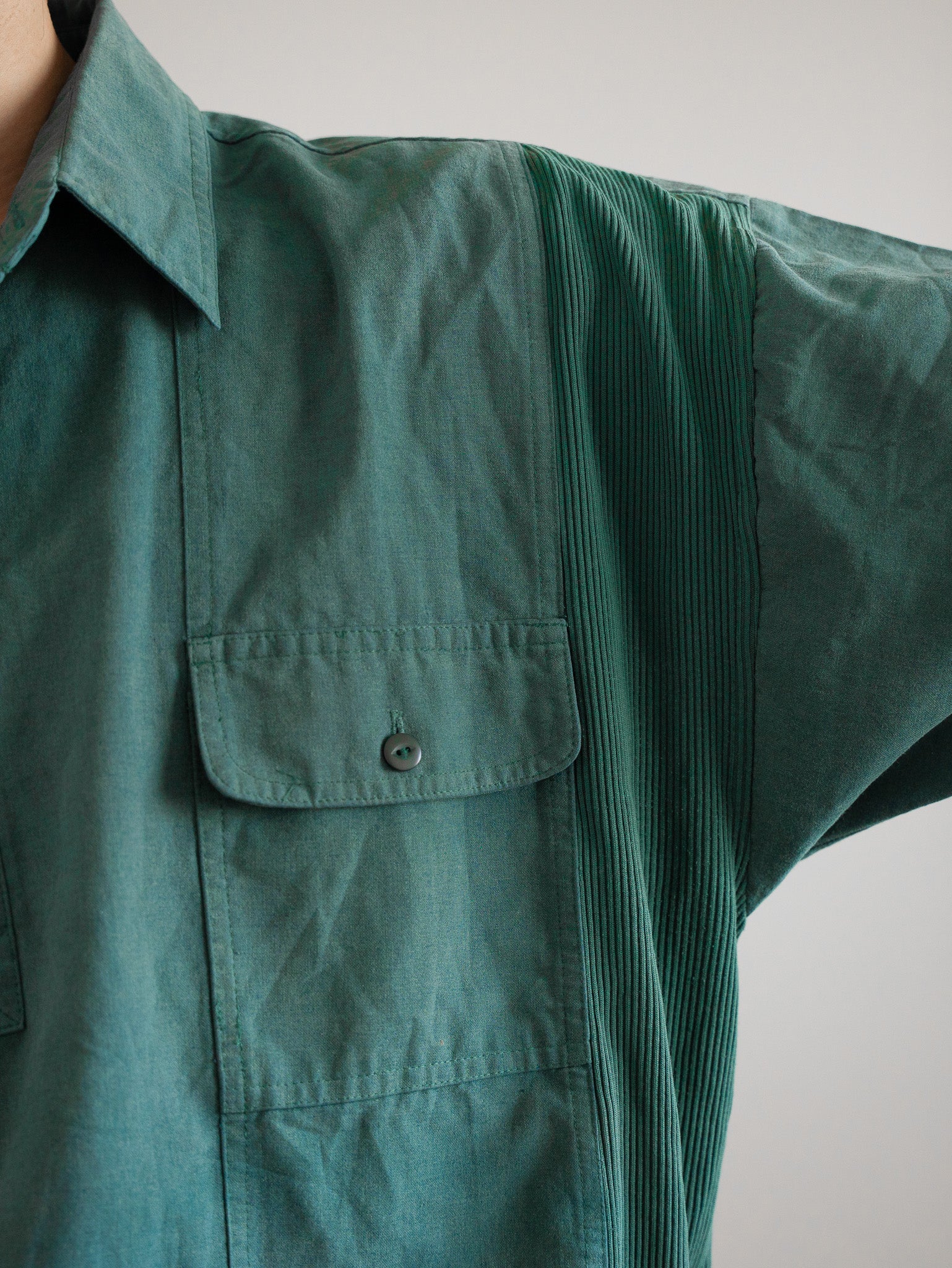 "Euro Vintage" 1990's Panelled Short-sleeve Polo Shirt